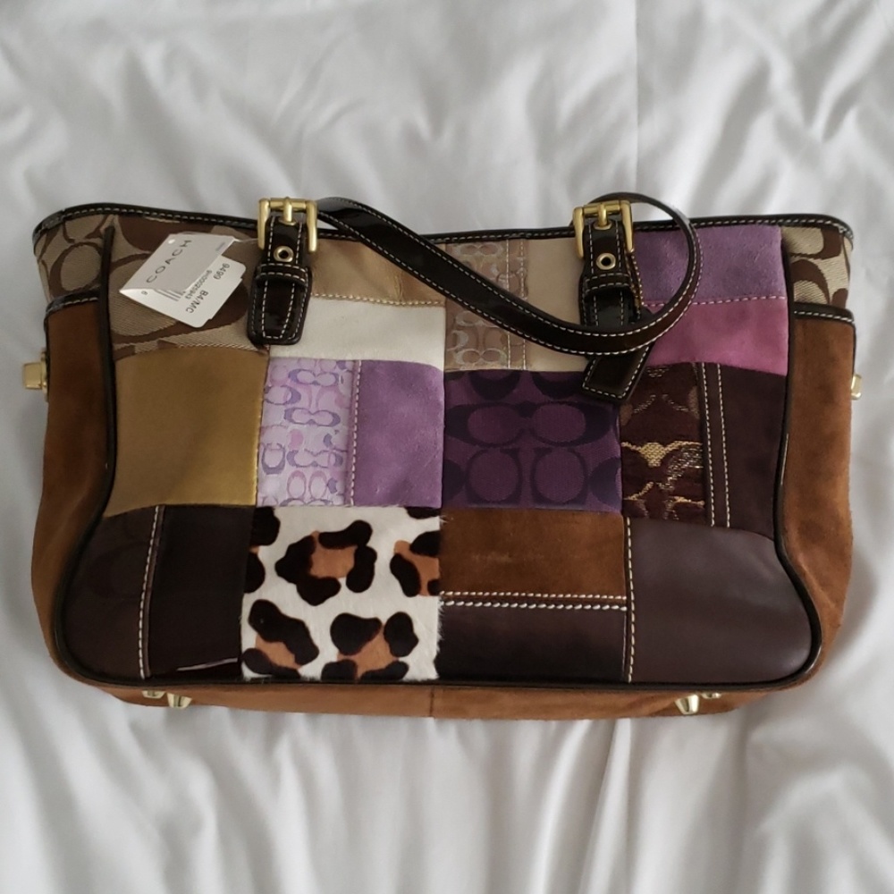 Coach Holiday Tote with matching wallet